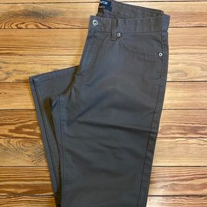 Dark brown slim fit pants jeans